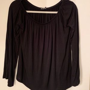 black off the shoulder top
